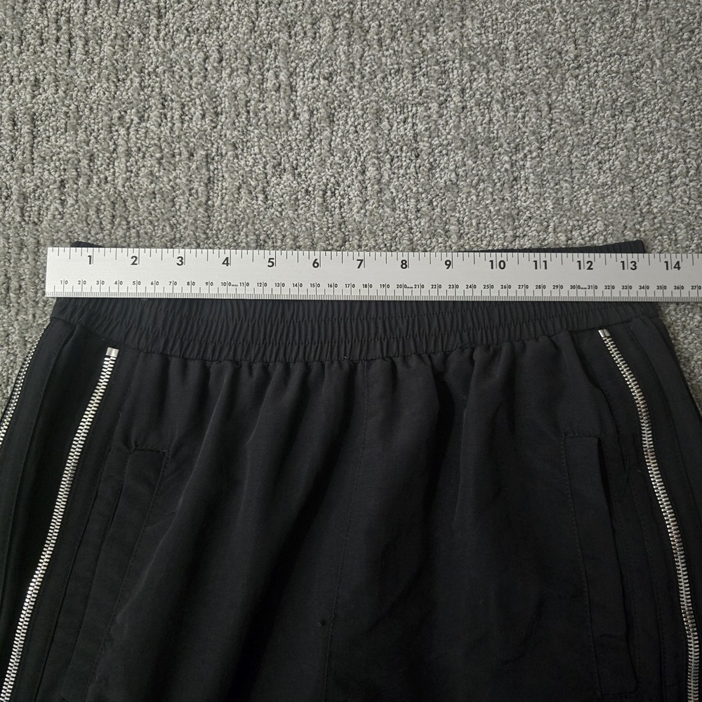 RTA Black Side Zip Track Jogger Pants Nylon Made USA‎ Women's M - Picture 4 of 7